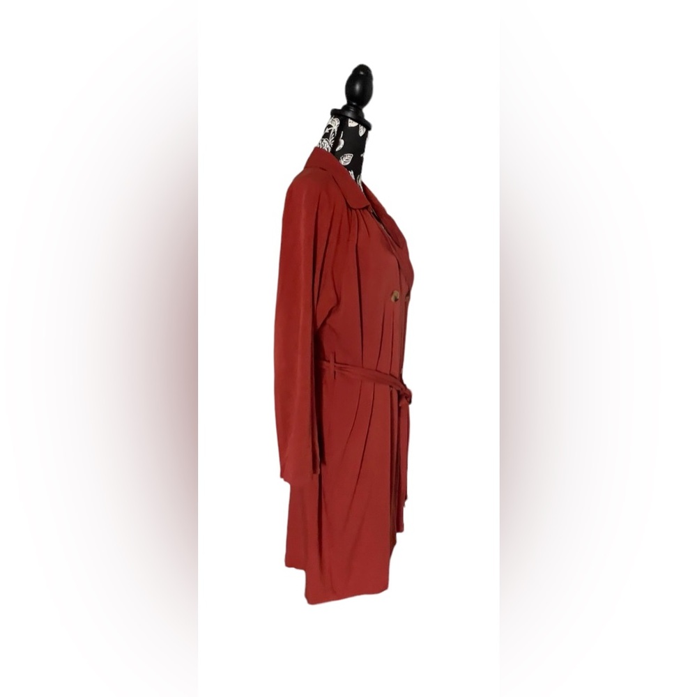 Mi Ami burnt orange colored trench coat size M NWOT - Picture 3 of 7